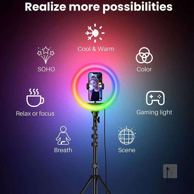 Light for Photography Studio Lights Ring Light Video Lighting Stream Light Camera Light Dimmable Photography Lighting Kit For