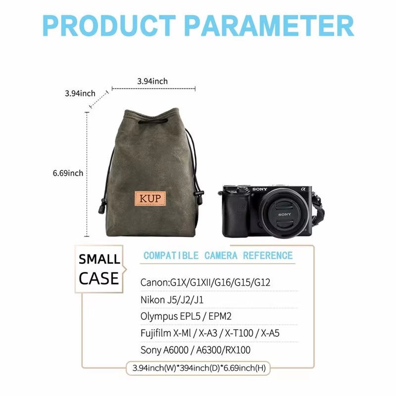 Photography Backpack Dslr Camera Bag Canon Universal Drawstring Bag Hand Held Camer Bag for Accessories Bag for Camera Case