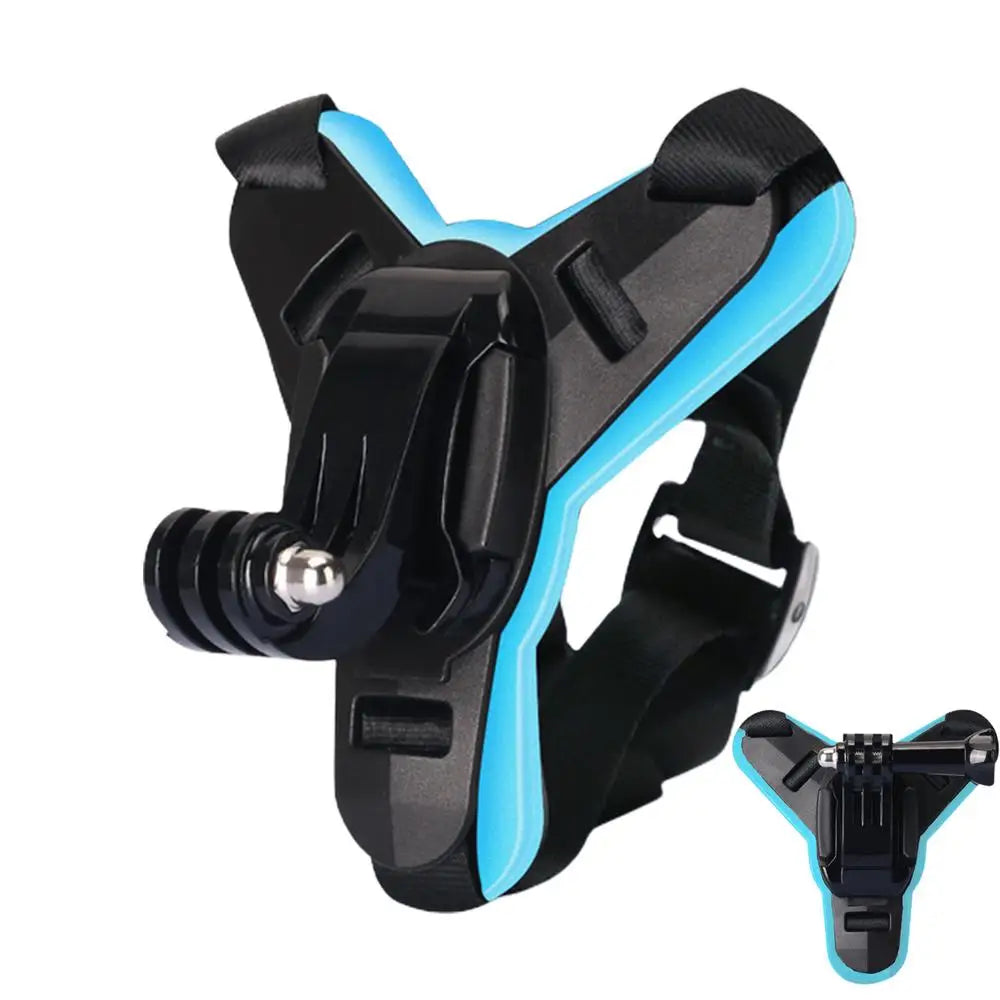 Motorcycle Helmet Chin Strap Mount Holder with Phone Clip For Hero11 10 9 Action Camera Full Face Mobile Phone Holder