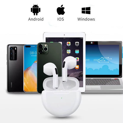 Air Pro 6 TWS Wireless Headphones with Mic Fone Bluetooth Earphones Sport Running Headset for Apple Iphone Xiaomi Pro6 Earbuds