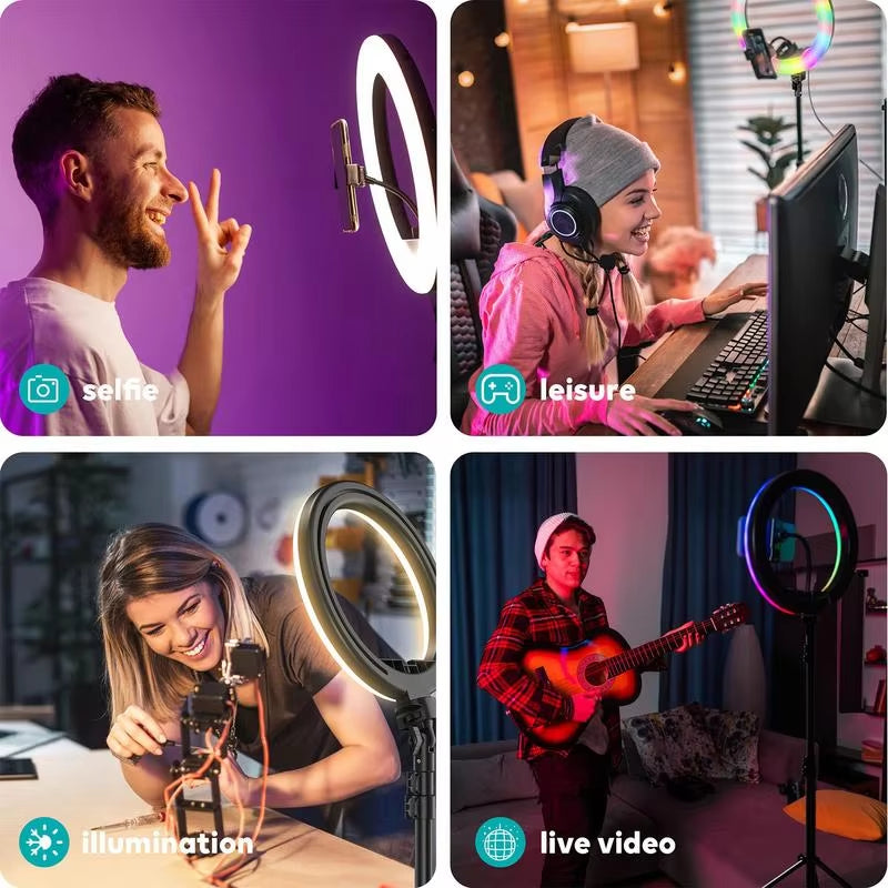 Light for Photography Studio Lights Ring Light Video Lighting Stream Light Camera Light Dimmable Photography Lighting Kit For