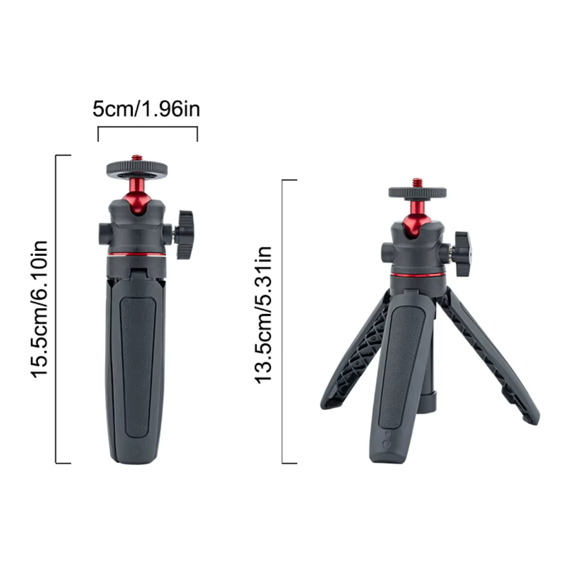 Micro SLR Camera Extend Gopro Vlog Tripod Mini 360 Rotating Portable Tripod for Gopro Hero 12 Mobile Phone DJI Action Insta360X3