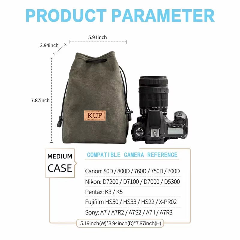 Photography Backpack Dslr Camera Bag Canon Universal Drawstring Bag Hand Held Camer Bag for Accessories Bag for Camera Case