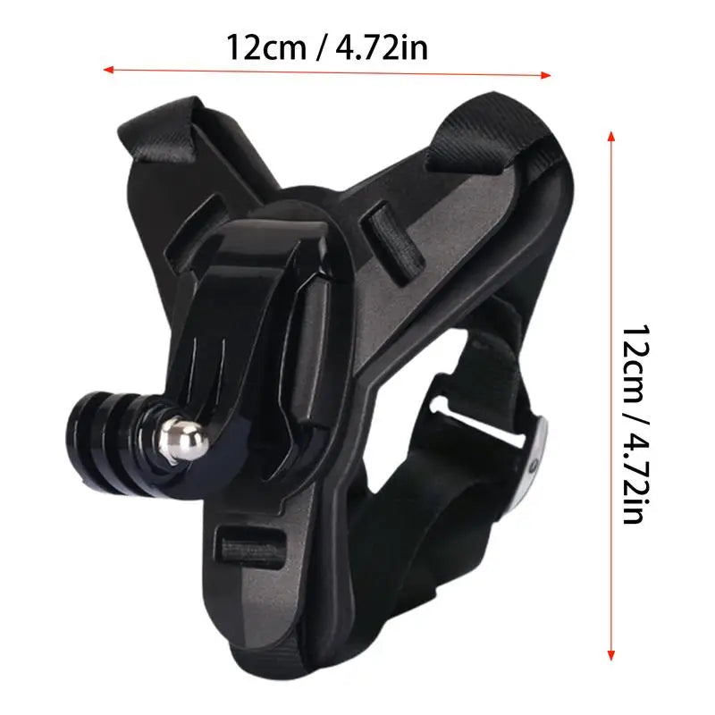 Motorcycle Helmet Chin Strap Mount Holder with Phone Clip For Hero11 10 9 Action Camera Full Face Mobile Phone Holder