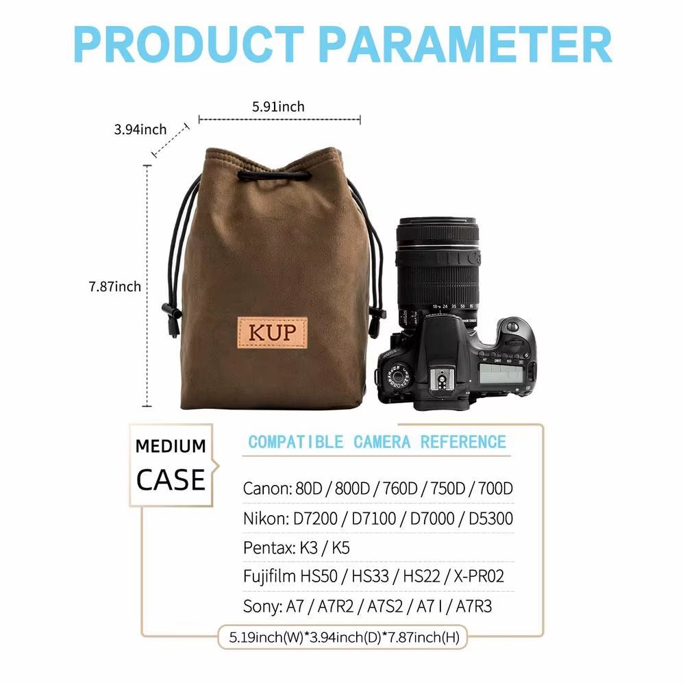 Photography Backpack Dslr Camera Bag Canon Universal Drawstring Bag Hand Held Camer Bag for Accessories Bag for Camera Case