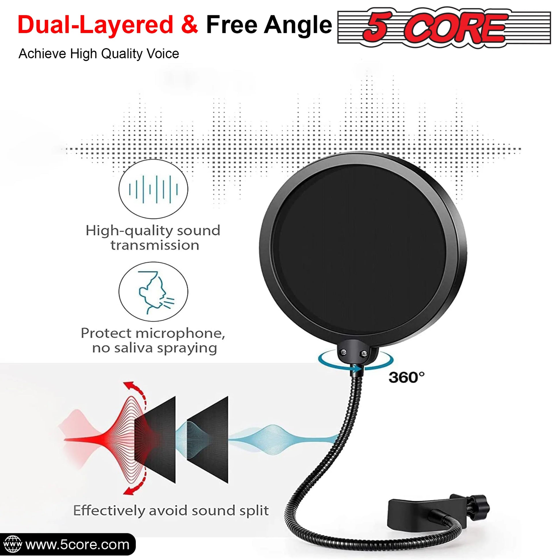 Podcast Microphone Bundle USB Condenser PC Mic Recording Studio Equipment Gaming Streaming