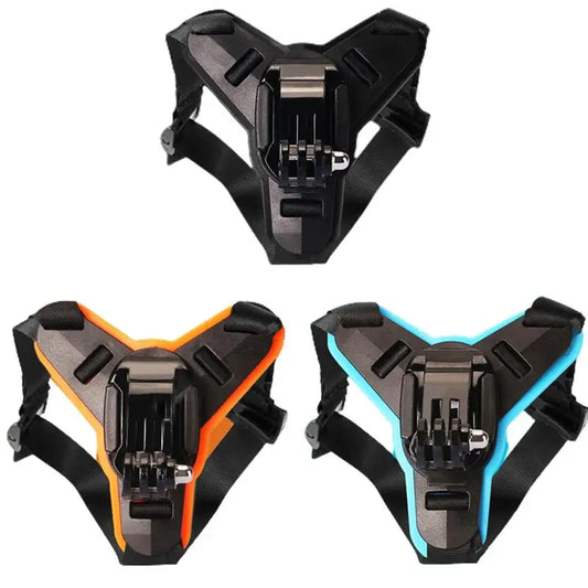 Motorcycle Helmet Chin Strap Mount Holder with Phone Clip For Hero11 10 9 Action Camera Full Face Mobile Phone Holder