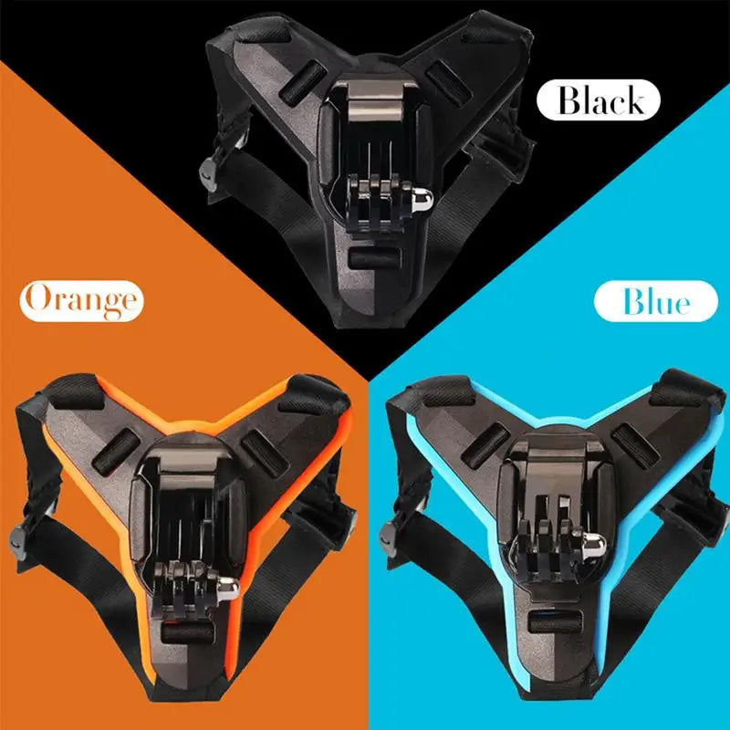 Motorcycle Helmet Chin Strap Mount Holder with Phone Clip For Hero11 10 9 Action Camera Full Face Mobile Phone Holder